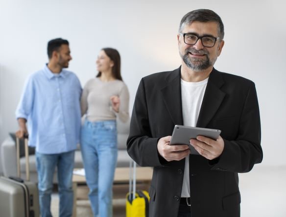 Propietario firmando contrato digital con AgilCrea